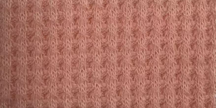 waffle fabric - Rosa Pálido