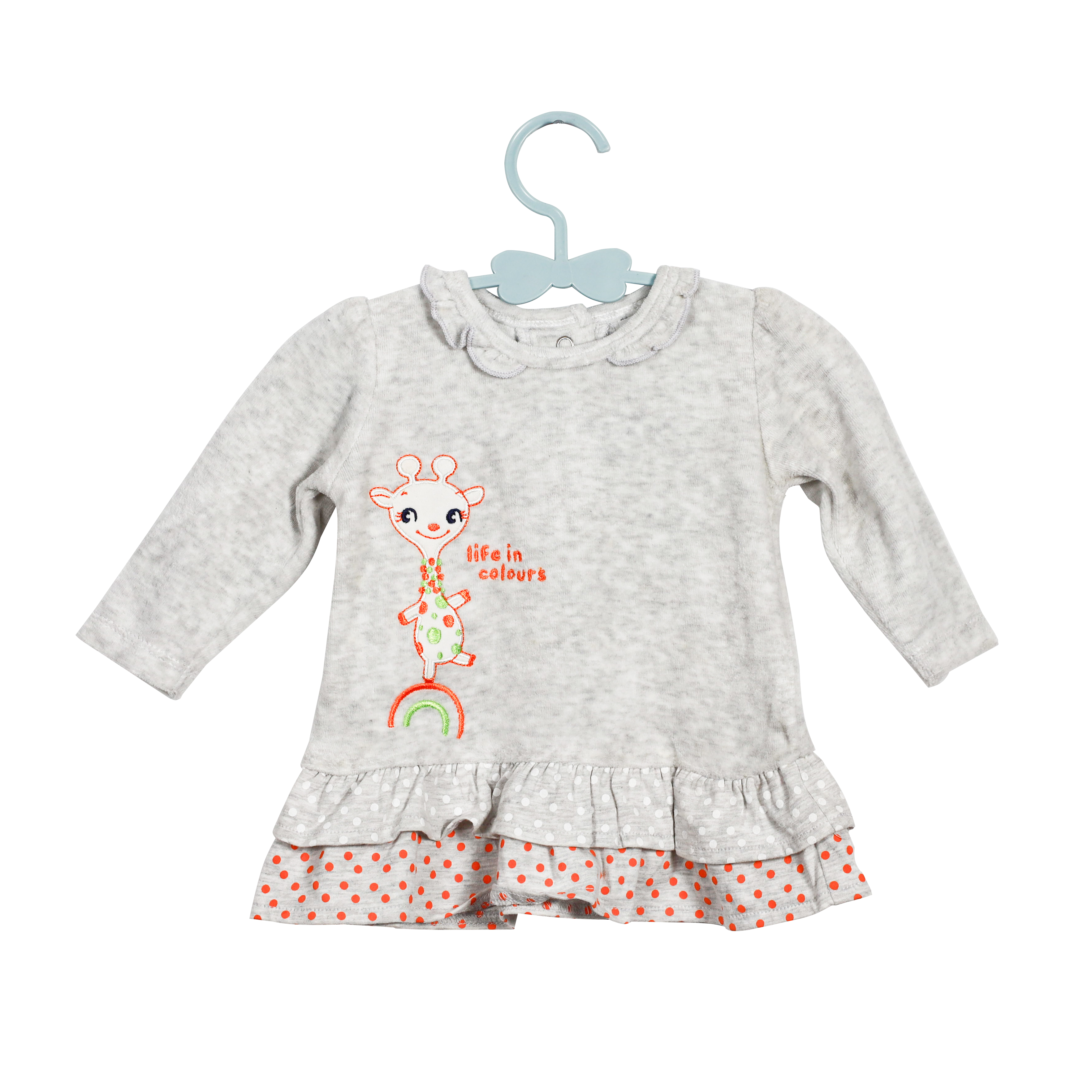Giraffe Print Baby Long Sleeve Top