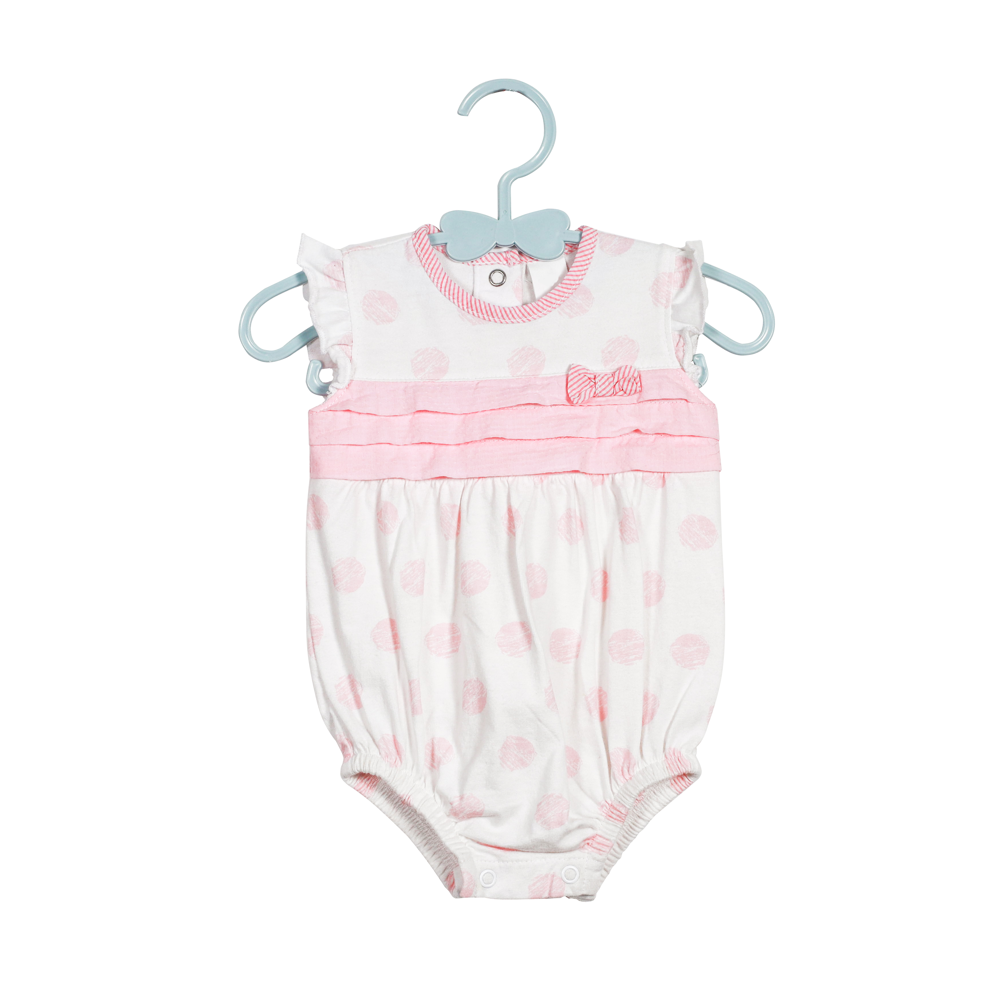 Pink Polka Dot Baby Romper